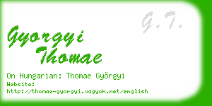 gyorgyi thomae business card